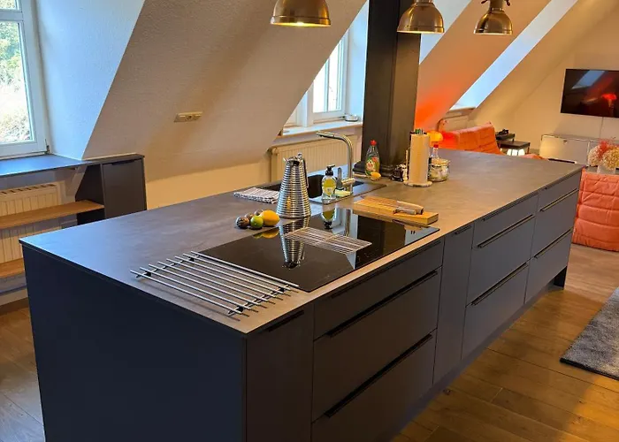 Apartamento Luxurioese Design Am Barockschloss 150 M2 Zeitlofs